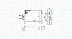 Magneti Marelli Schimbător de căldură, încălzire habitaclu MAGNETI MARELLI 350218482000 (350218482000)
