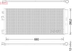 DENSO Condensator, climatizare DENSO DCN20023 (DCN20023)