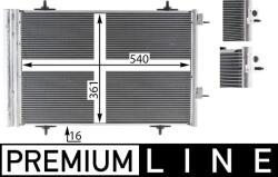 MAHLE Condensator, climatizare MAHLE BEHR *** PREMIUM LINE *** AC 735 000P (AC 735 000P)