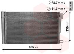 VAN WEZEL Condensator, climatizare VAN WEZEL 17005314 (17005314)