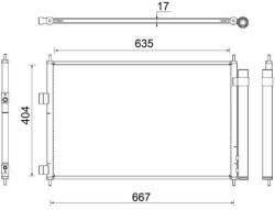 MAHLE Condensator, climatizare MAHLE BEHR AC 798 000S (AC 798 000S)