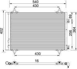 E-KRAFT Condensator, climatizare E-KRAFT 1924005073 (1924005073)