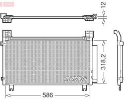 DENSO Condensator, climatizare DENSO DCN50134 (DCN50134) - automobilus