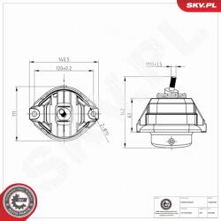 ESEN SKV Suport motor ESEN SKV 75SKV048 (75SKV048)