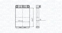 Magneti Marelli Schimbător de căldură, încălzire habitaclu MAGNETI MARELLI 350218428000 (350218428000)