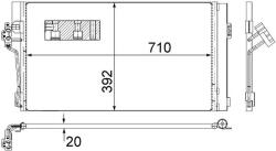 MAHLE Condensator, climatizare MAHLE BEHR AC 762 000S (AC 762 000S)