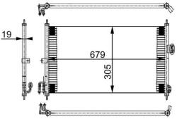 MAHLE Condensator, climatizare MAHLE BEHR AC 252 000S (AC 252 000S)