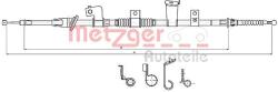 Metzger Autoteile Cablu, frana de parcare METZGER AUTOTEILE 17.2301 (17.2301)