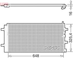 DENSO Condensator, climatizare DENSO DCN02002 (DCN02002) - automobilus