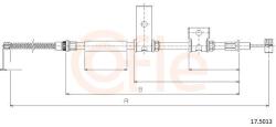 COFLE Cablu, frana de parcare COFLE 17.5013 (17.5013) - automobilus