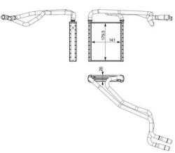 MAHLE Schimbător de căldură, încălzire habitaclu MAHLE AH 348 000S (AH 348 000S)