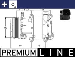 MAHLE Compresor, climatizare MAHLE BEHR *** PREMIUM LINE *** ACP 866 000P (ACP 866 000P)