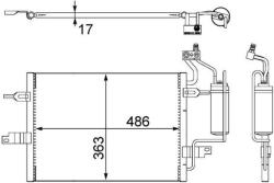 MAHLE Condensator, climatizare MAHLE BEHR AC 404 000S (AC 404 000S)
