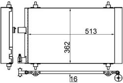 MAHLE Condensator, climatizare MAHLE BEHR AC 585 001S (AC 585 001S)