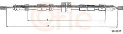 COFLE Cablu, frana de parcare COFLE 10.6025 (10.6025) - automobilus
