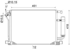 MAHLE Condensator, climatizare MAHLE BEHR AC 953 000S (AC 953 000S)