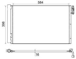 MAHLE Condensator, climatizare MAHLE BEHR AC 413 001S (AC 413 001S)