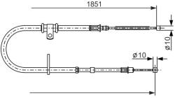 Bosch Cablu, frana de parcare BOSCH 1 987 477 862 (1 987 477 862)