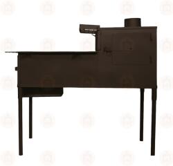 eSemineu Classic Boot Cooking Stove Classic Wood Stove 7kW brown right