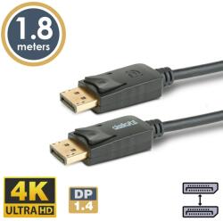 Delight DisplayPort 1.4 Összekötő Fekete 1.8m 20333B (20333B)