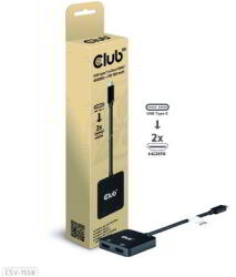 Club 3D - USB-C MST Hub to Dual HDMI 4K60Hz M/F+PD3.0 100 Watt - CSV-1558 (CSV-1558)
