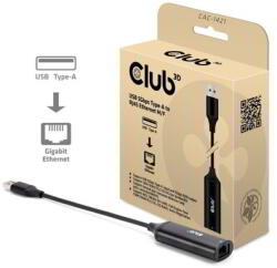Club 3D - USB-A to RJ45 5G Ethernet M/F Adapter - CAC-1421 (CAC-1421)