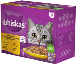 Whiskas baromfi tasakos eledel válogatás felnőtt macskák számára 4 x