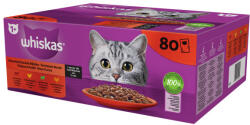 Whiskas klasszikus tasakos eledel válogatás felnőtt macskák számára 4 x