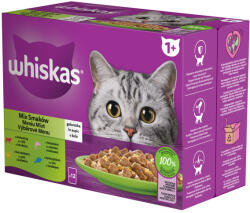 Whiskas alutasakos macskaeledel válogatás - halas, húsos 4 x
