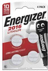Energizer gombelem CR2016, lítium, 4db/csomag (ENERGIZER_E300849009) (ENERGIZER_E300849009)