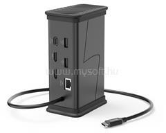Hama USB-C 3.1 9 az 1-ben dokkolóállomás (HDMI, LAN, USB-A, USB-C, PD, JACK) (HAMA_200150) (HAMA_200150)