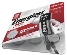 Energizer gombelem CR2016, lítium, 12db/csomag (ENERGIZER_E304263700) (ENERGIZER_E304263700)