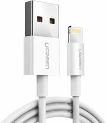 UGREEN USB - Lightning MFI kábel 20cm 2.4A adat és töltőkábel (fehér)