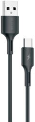  WK Design USB - USB Type C kábel 3A 1m (fekete)