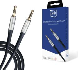 3mk Protection 5903108528771 audio kábel 1 M 3.5mm Fekete, Ezüst (5903108528771) - easy-shop
