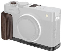 SmallRig 6237 L-Shaped Mount Plate with Wooden Handle for Fujifilm X-E5 (Ebony, Black) (6237)