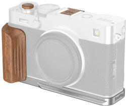 SmallRig 5984 L-Shaped Mount Plate with Wooden Handle for Fujifilm X-E5 (Rosewood, Silver) (5984)