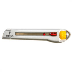 TOPEX Törhető pengés kés 18mm, fém vezetősín (17B103) (17B103)