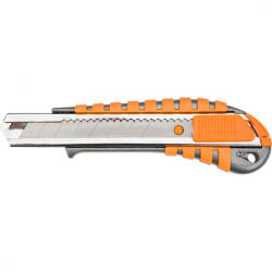 NEO TOOLS Törhető pengés kés 18mm, fém vezetősín (63-011) (63-011)