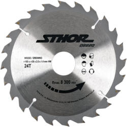  STHOR HM-es fafűrészlap D160 T24 D30 (08820) (08820)