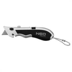 NEO TOOLS Trapézpengés kés, mini, alu ház, 4penge, 30db/doboz (63-703) (63-703)