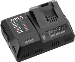 TOYA Akkumulátortöltő 18 V, intelligens szupergyors, 2-12 A, YATO 18 V rendszerhez (YT-828502) (YT-828502)