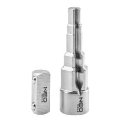 NEO 2az1-ben Lépcsős cafni kulcsbetét, víz-fűtés csatlakozókhoz 1/2", 3/8", 15/32" (02-443) (02-443)