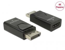 Delock Displayport 1.2 male to HDMI female 4K passzív átalakító, fekete (66234)