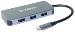 D-Link USB-C HUB/dokkoló - 3xUSB + 1xUSB-C +1xHDMI + 1xLAN (DUB-2335)