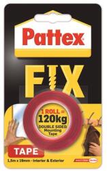HENKEL Bandă adezivă, dublă față, 19 mm x 1, 5 m, HENKEL "Pattex Fix 120 kg", roșu 2848974 (2848974)
