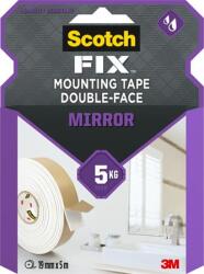 3M Bandă adezivă pentru oglinzi, dublă față, 19 mm x 5 m, 3M SCOTCH "Mirror" 7100263202 (7100263202)