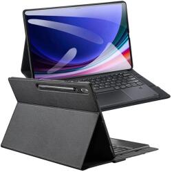 Dux Ducis DK összecsukható tok Samsung Tab S10 Ultra/S9 Ultra/S8 Ultra készülékhez háttérvilágításos vezeték nélküli billentyűzettel fekete
