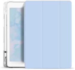 XPRO Smart Book tok pencil tartóval és teljesen átlátszó szilikon hátlappal világoskék Apple Ipad 10, 2" 2019 készülékhez