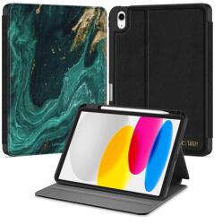 Tech-Protect LAMANO iPad tok, iPad 10.9 10/2022 és iPad 11 11/2025 készülékhez, zöld AURA